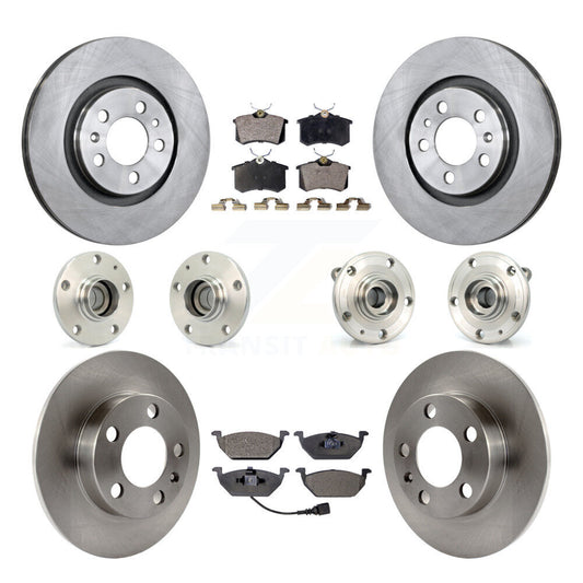 [Avant + Arrière] Kit d'ensemble roulement de roue et moyeu pour 2006 Volkswagen Jetta avec 280mm Diameter 7th 8th Digit Of VIN Is "9M" Or "1J" KBB-110269