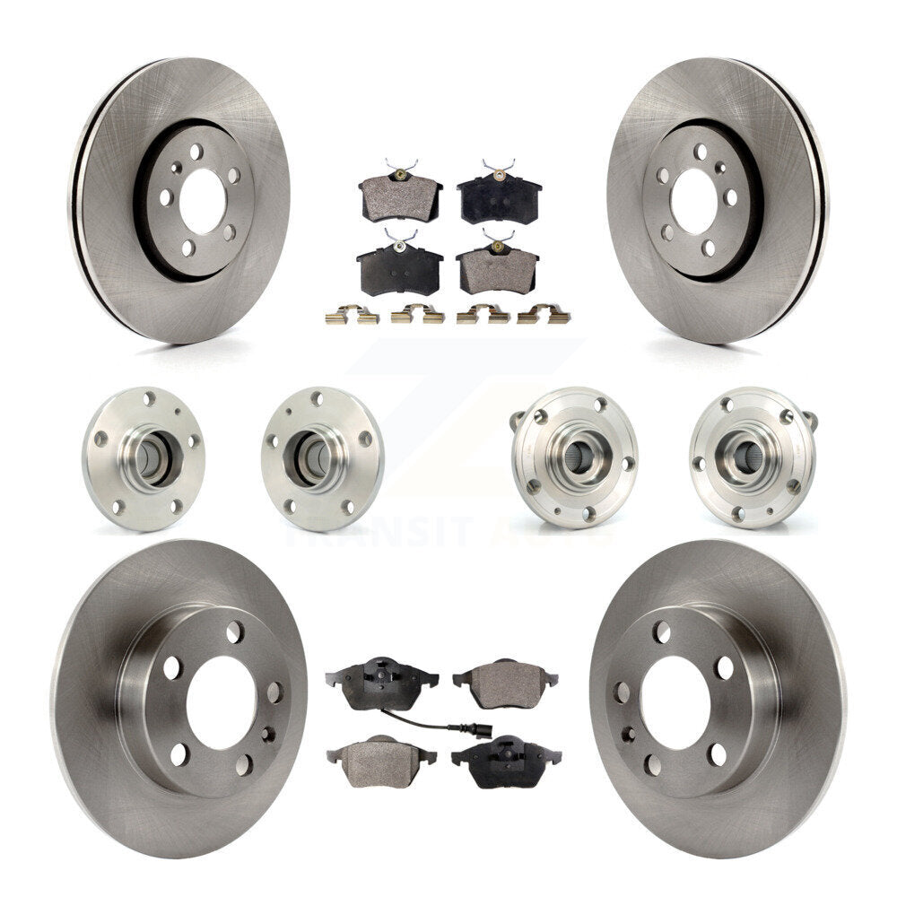 [Avant + Arrière] Kit d'ensemble roulement de roue et moyeu pour 2006 Volkswagen Jetta avec 288mm Diameter 7th 8th Digit Of VIN Is "9M" Or "1J" KBB-110270