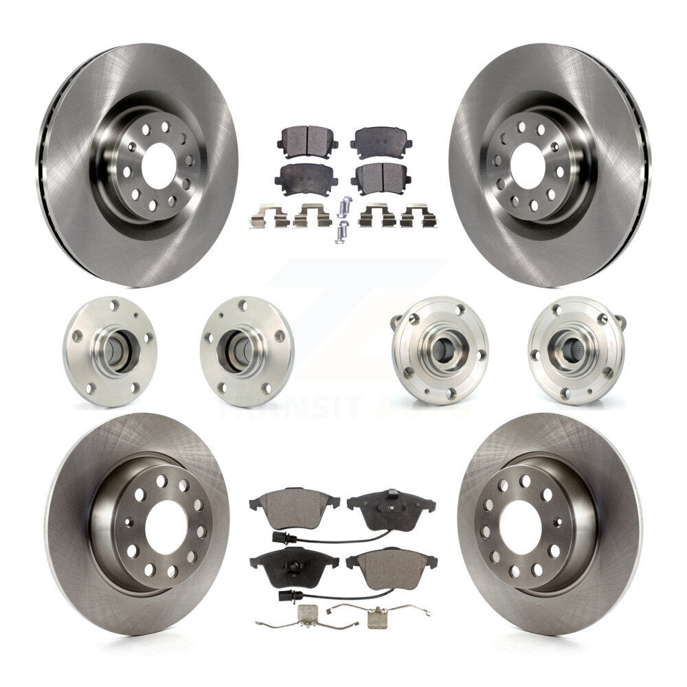 [Avant + Arrière] Kit d'ensemble roulement de roue et moyeu pour 2006-2007 Volkswagen Passat FWD avec Naturally Aspirated KBB-110284