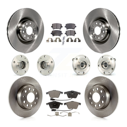 [Avant + Arrière] Kit d'ensemble roulement de roue et moyeu pour 2006-2007 Volkswagen Passat FWD avec Naturally Aspirated KBB-110284