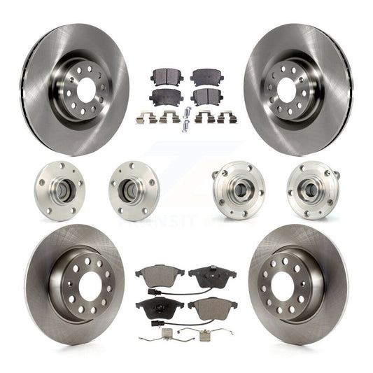 [Avant + Arrière] Kit d'ensemble roulement de roue et moyeu pour 2006-2007 Volkswagen Passat FWD avec Naturally Aspirated KBB-110284