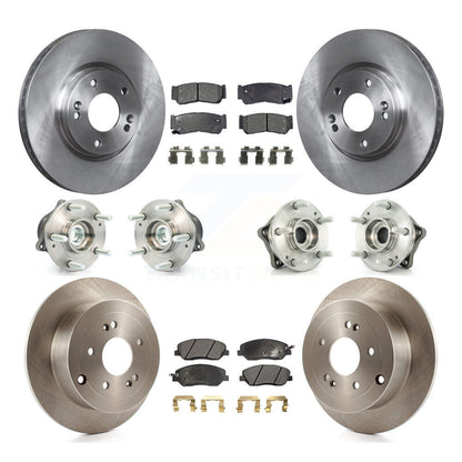 [Avant + Arrière] Kit d'ensemble roulement de roue et moyeu pour 2007-2009 Hyundai Santa Fe FWD KBB-110289