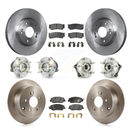 [Avant + Arrière] Kit d'ensemble roulement de roue et moyeu pour 2007-2009 Hyundai Santa Fe FWD KBB-110289