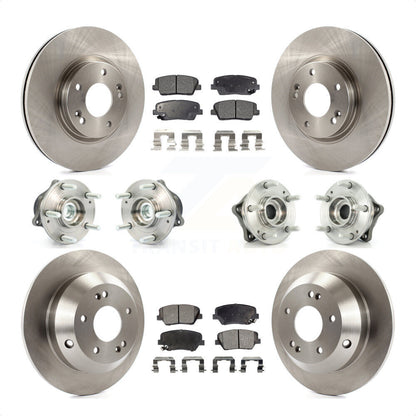 [Avant + Arrière] Kit d'ensemble roulement de roue et moyeu pour Kia Sorento Hyundai Santa Fe avec ABS Brakes FWD KBB-110291 par Transit Auto