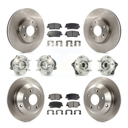[Avant + Arrière] Kit d'ensemble roulement de roue et moyeu pour Kia Sorento Hyundai Santa Fe avec ABS Brakes FWD KBB-110291 par Transit Auto
