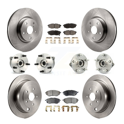 [Avant + Arrière] Kit d'ensemble roulement de roue et moyeu pour 2008-2014 Subaru Tribeca KBB-110296