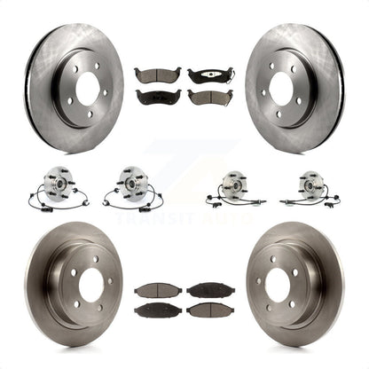 [Avant + Arrière] Kit d'ensemble roulement de roue et moyeu pour 2007-2008 Chrysler Pacifica FWD KBB-110297 par Transit Auto