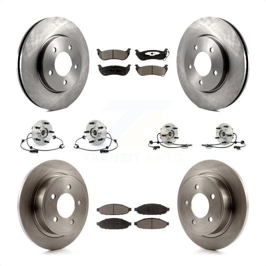 [Avant + Arrière] Kit d'ensemble roulement de roue et moyeu pour 2007-2008 Chrysler Pacifica FWD KBB-110297 par Transit Auto
