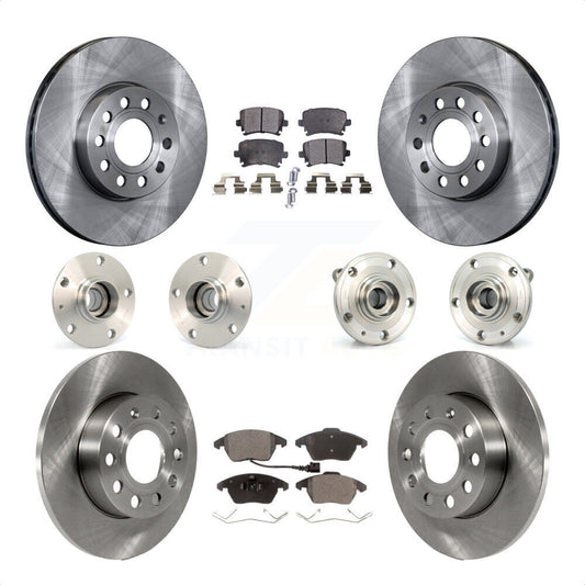 [Avant + Arrière] Kit d'ensemble roulement de roue et moyeu pour 2006-2009 Volkswagen Rabbit 4 Bolt Mounting Flange KBB-110307 par Transit Auto