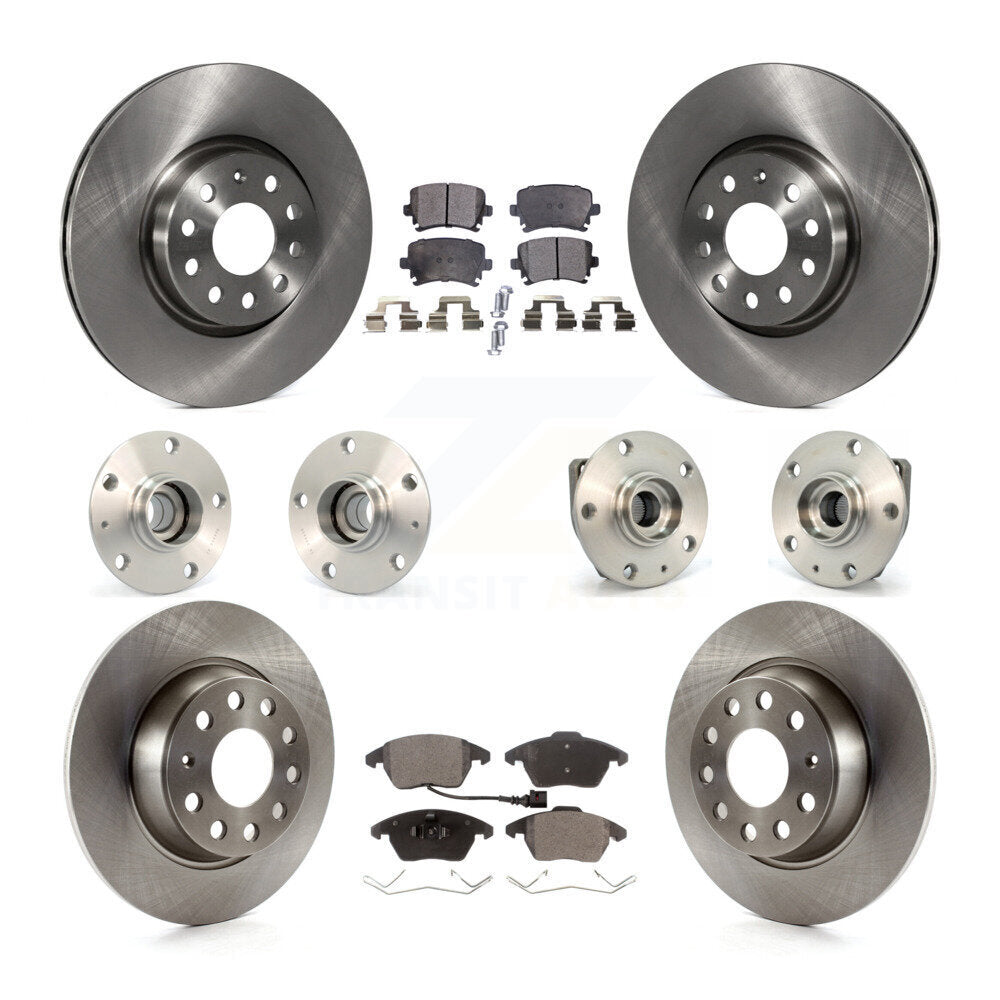 [Avant + Arrière] Kit d'ensemble roulement de roue et moyeu pour Volkswagen GTI Audi A3 KBB-110314