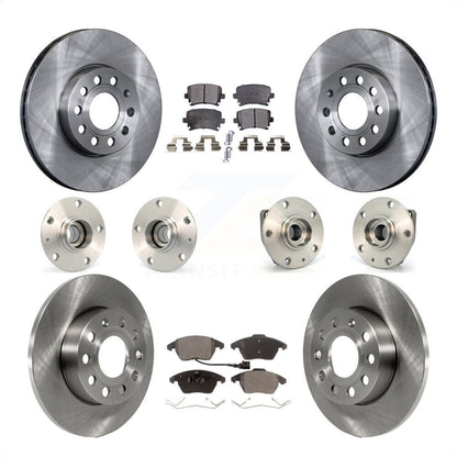 [Avant + Arrière] Kit d'ensemble roulement de roue et moyeu pour 2006-2009 Volkswagen Rabbit 3 Bolt Mounting Flange KBB-110317 par Transit Auto