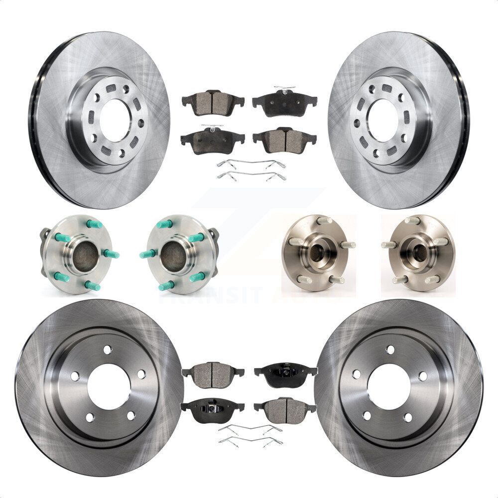 [Avant + Arrière] Kit d'ensemble roulement de roue et moyeu pour Mazda 3 2.3L avec Non-ABS KBB-110323 par Transit Auto