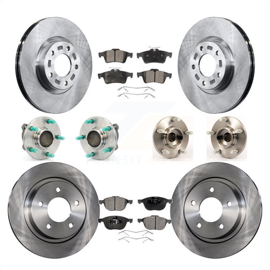 [Avant + Arrière] Kit d'ensemble roulement de roue et moyeu pour Mazda 3 2.3L avec Non-ABS KBB-110323 par Transit Auto