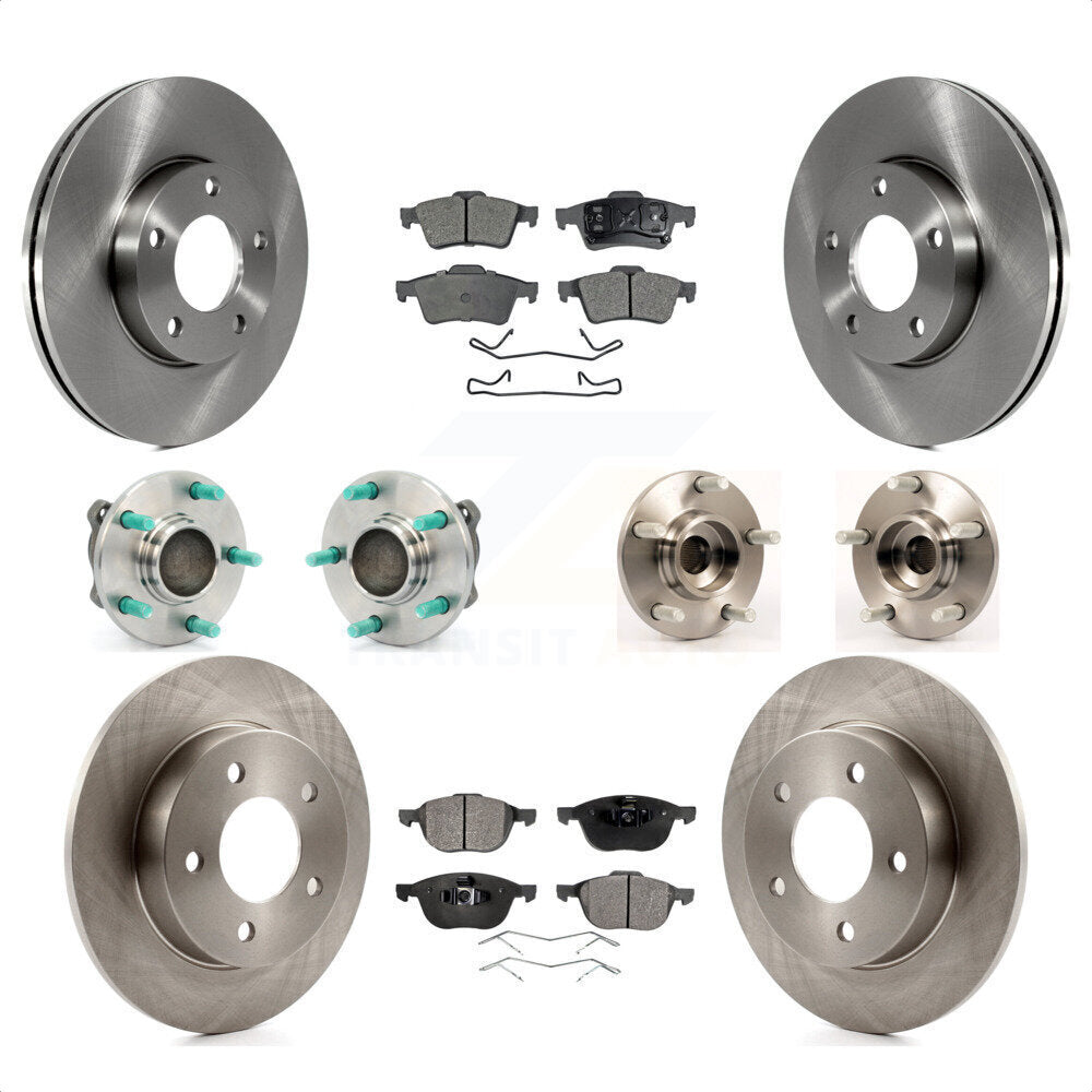 [Avant + Arrière] Kit d'ensemble roulement de roue et moyeu pour Mazda 3 2.0L avec Non-ABS KBB-110324 par Transit Auto