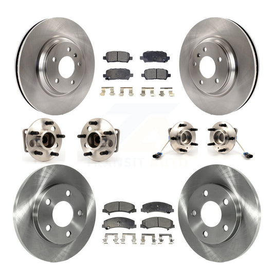 [Avant + Arrière] Kit d'ensemble roulement de roue et moyeu pour Chevrolet Impala Limited KBB-110327