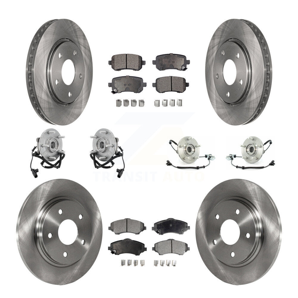 [Avant + Arrière] Kit d'ensemble roulement de roue et moyeu pour Chrysler Town & Country Dodge Grand Caravan Volkswagen Routan KBB-110331