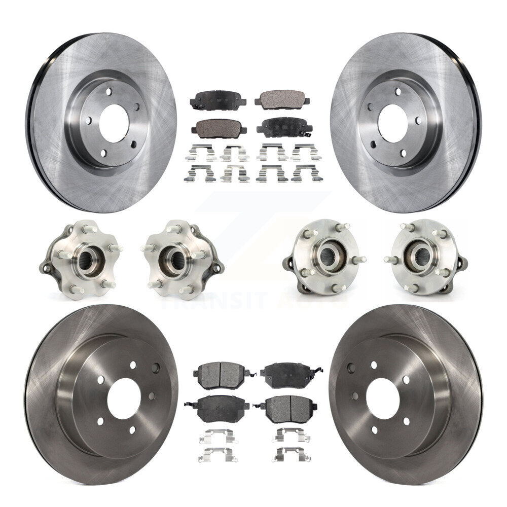 [Avant + Arrière] Kit d'ensemble roulement de roue et moyeu pour 2003-2004 Nissan Murano AWD KBB-110334