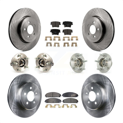 [Avant + Arrière] Kit d'ensemble roulement de roue et moyeu pour Dodge Chrysler 300 Charger Challenger KBB-110337 par Transit Auto