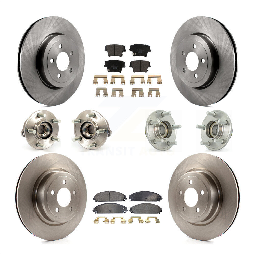 [Avant + Arrière] Kit d'ensemble roulement de roue et moyeu pour Dodge Charger avec Police Package KBB-110338 par Transit Auto