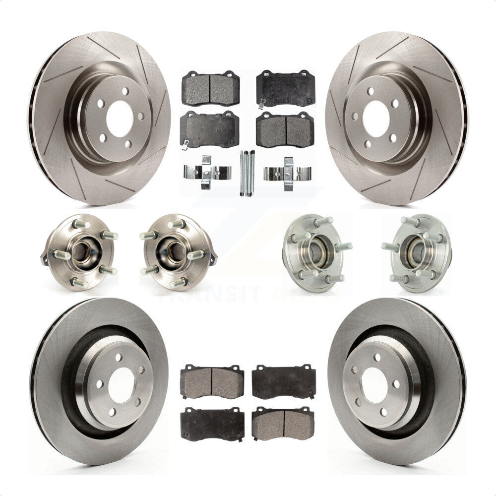 [Avant + Arrière] Kit d'ensemble roulement de roue et moyeu pour Dodge Charger Chrysler 300 Challenger KBB-110339 par Transit Auto