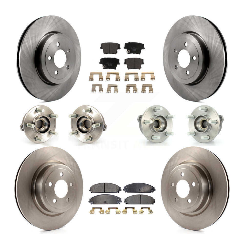 [Avant + Arrière] Kit d'ensemble roulement de roue et moyeu pour Dodge Charger AWD avec 5.7L avec Police Package KBB-110342