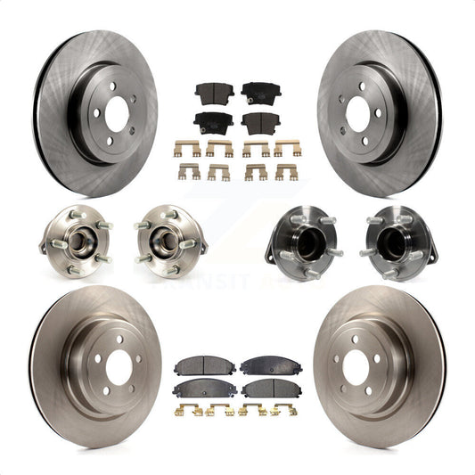 [Avant + Arrière] Kit d'ensemble roulement de roue et moyeu pour 2012-2013 Dodge Charger R T SE avec RWD 5.7L avec Police Package KBB-110345 par Transit Auto