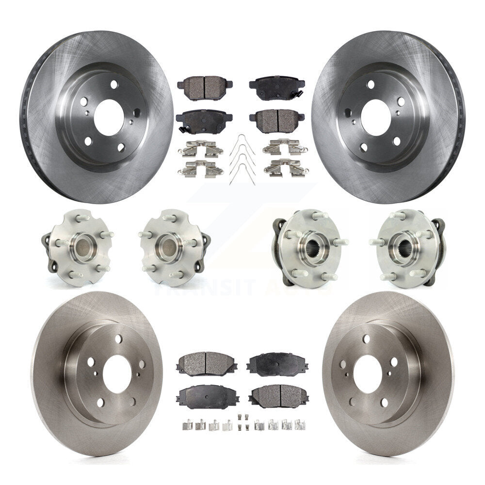 [Avant + Arrière] Kit d'ensemble roulement de roue et moyeu pour 2011-2016 Scion tC Manual transmission KBB-110352