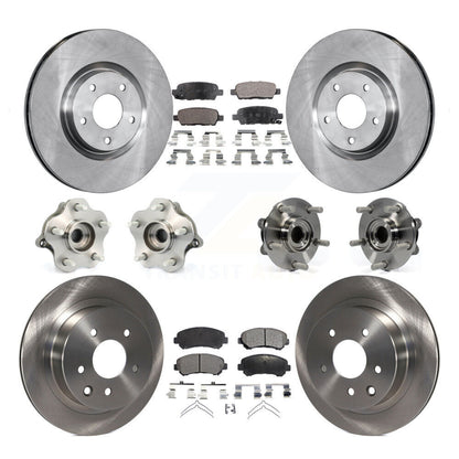 [Avant + Arrière] Kit d'ensemble roulement de roue et moyeu pour 2014 Nissan Juke Nismo RS avec AWD To 04 14 KBB-110355