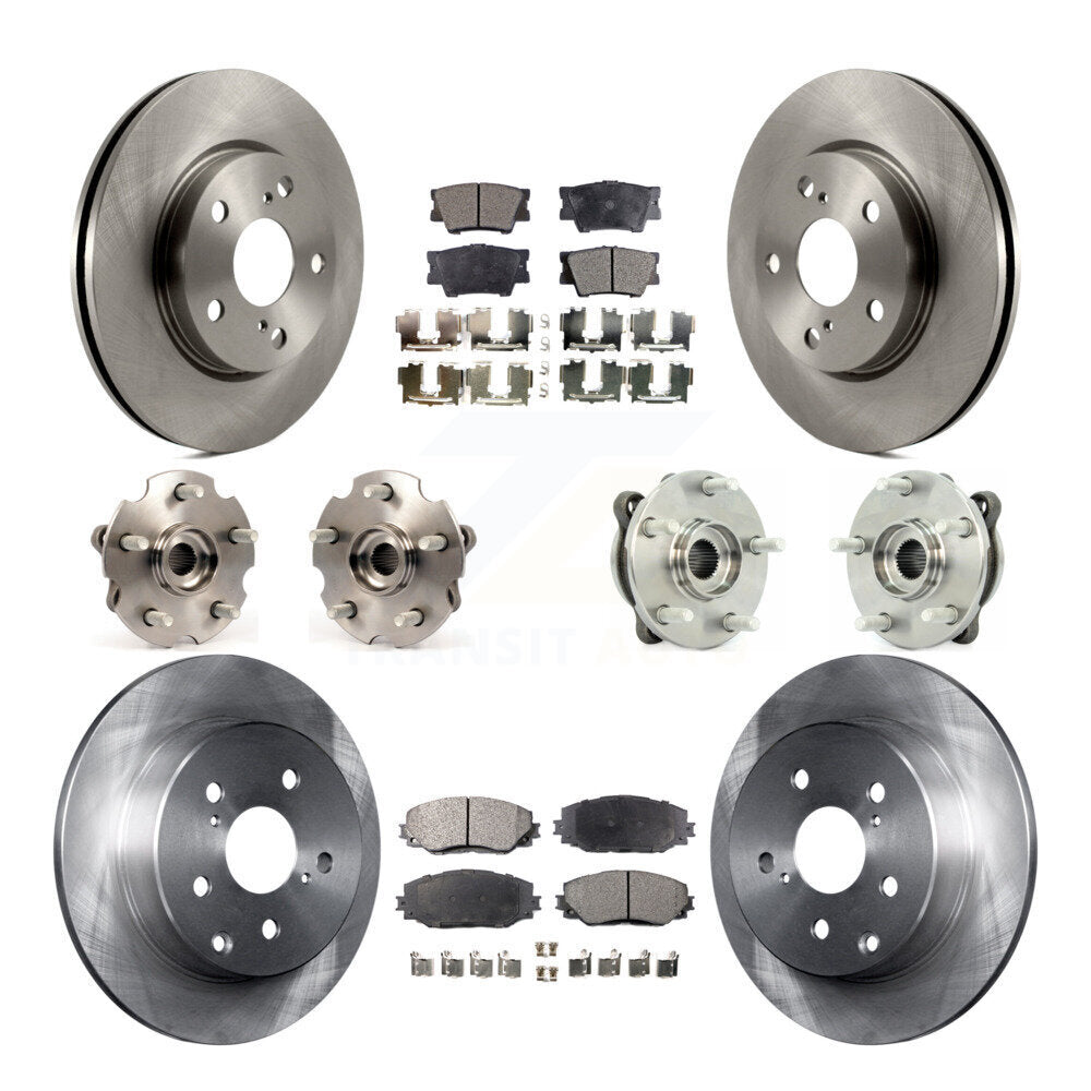 [Avant + Arrière] Kit d'ensemble roulement de roue et moyeu pour 2013-2018 Toyota RAV4 LE avec AWD KBB-110360