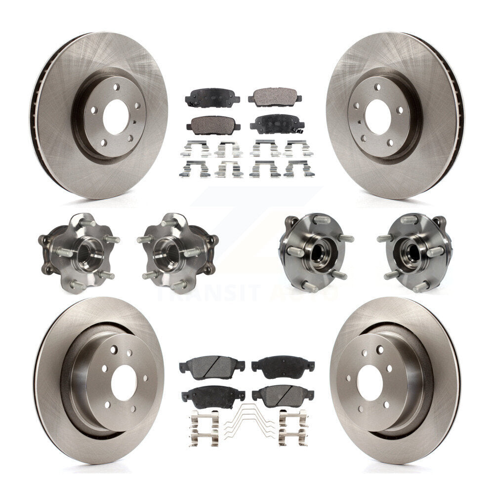[Avant + Arrière] Kit d'ensemble roulement de roue et moyeu pour INFINITI G37 G35 Q60 KBB-110366