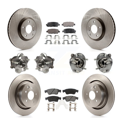 [Avant + Arrière] Kit d'ensemble roulement de roue et moyeu pour INFINITI G37 G35 Q60 KBB-110366