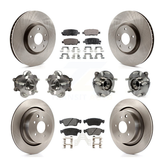 [Avant + Arrière] Kit d'ensemble roulement de roue et moyeu pour INFINITI G37 G35 Q60 KBB-110366