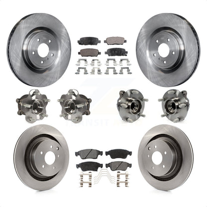 [Avant + Arrière] Kit d'ensemble roulement de roue et moyeu pour 2014 INFINITI Q60 Sport avec RWD sans Package KBB-110367 par Transit Auto