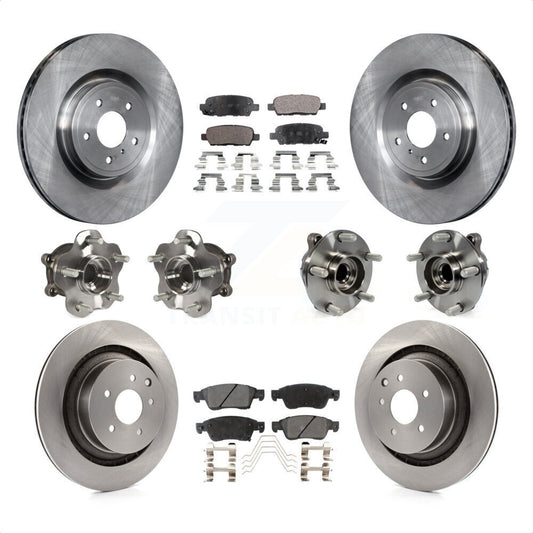 [Avant + Arrière] Kit d'ensemble roulement de roue et moyeu pour 2014 INFINITI Q60 Sport avec RWD sans Package KBB-110367 par Transit Auto