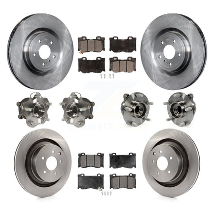 [Avant + Arrière] Kit d'ensemble roulement de roue et moyeu pour INFINITI G37 Nissan 370Z Q60 KBB-110368