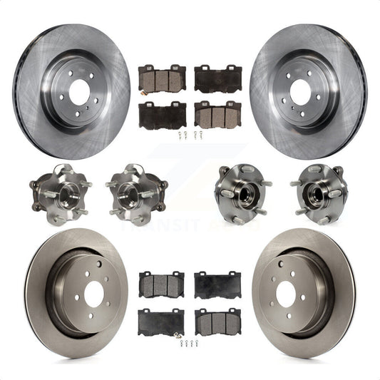 [Avant + Arrière] Kit d'ensemble roulement de roue et moyeu pour INFINITI Q50 M37 Q70 Q70L QX70 M56 KBB-110369 par Transit Auto