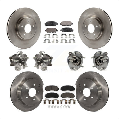 [Avant + Arrière] Kit d'ensemble roulement de roue et moyeu pour INFINITI Q50 Base Premium avec RWD KBB-110370 par Transit Auto