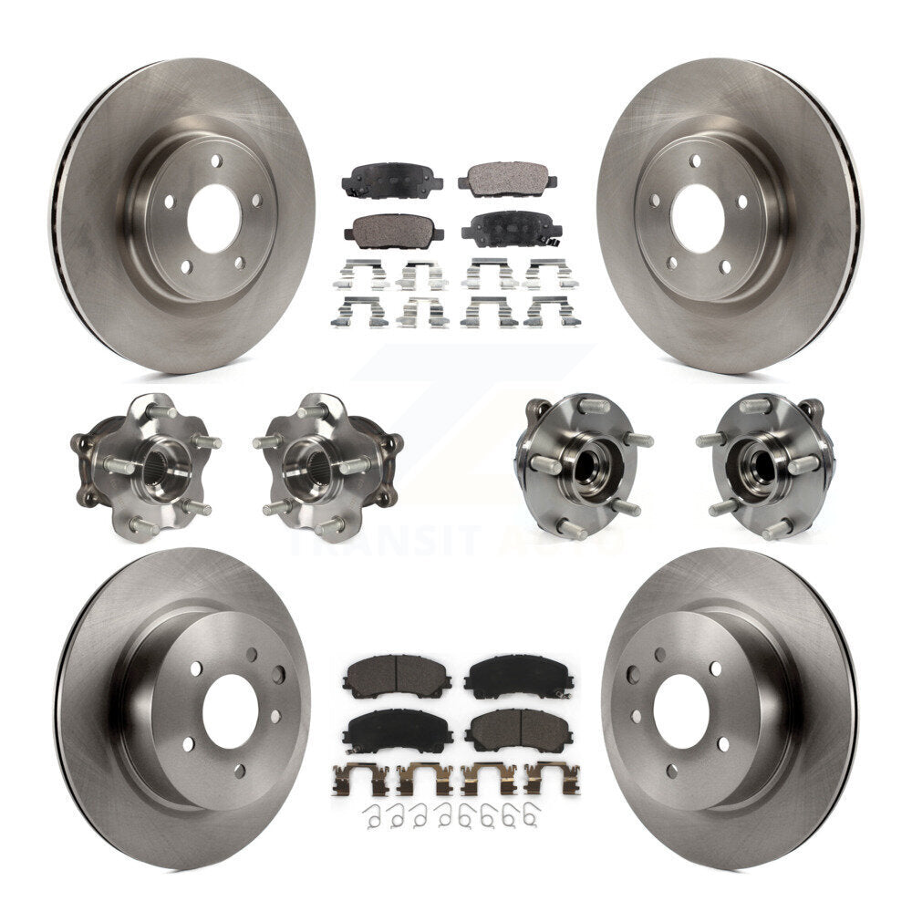 [Avant + Arrière] Kit d'ensemble roulement de roue et moyeu pour 2016-2017 INFINITI QX50 RWD KBB-110371