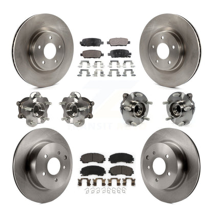 [Avant + Arrière] Kit d'ensemble roulement de roue et moyeu pour 2016-2017 INFINITI QX50 RWD KBB-110371