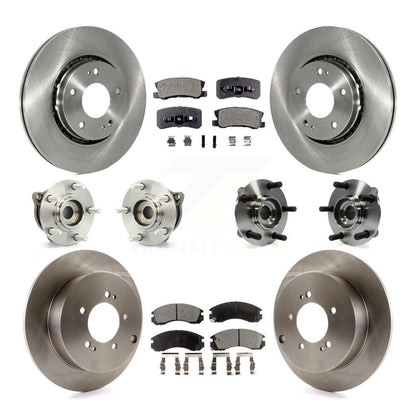 [Avant + Arrière] Kit d'ensemble roulement de roue et moyeu pour 2010-2011 Mitsubishi Lancer Ralliart Sportback avec AWD KBB-110380
