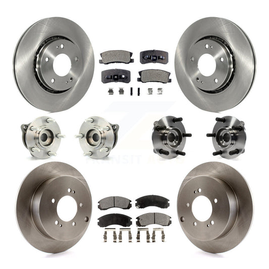 [Avant + Arrière] Kit d'ensemble roulement de roue et moyeu pour 2010-2011 Mitsubishi Lancer Ralliart Sportback avec AWD KBB-110380