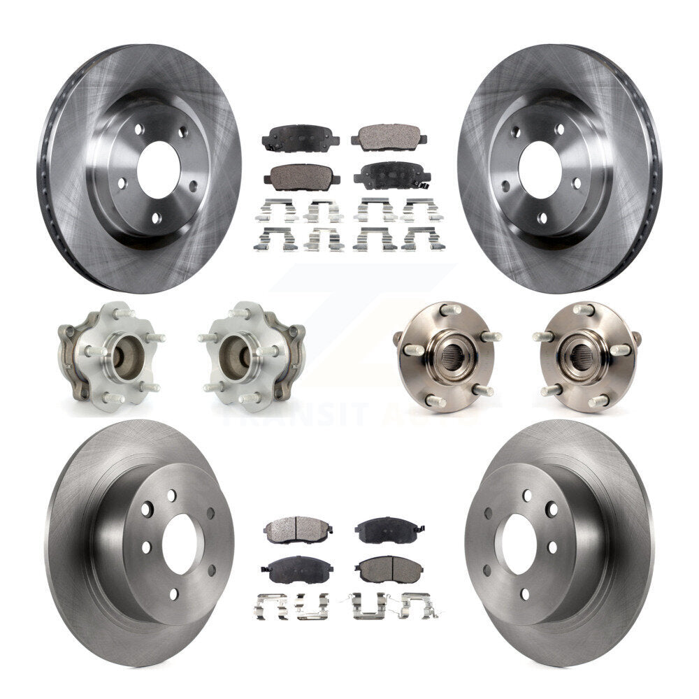 [Avant + Arrière] Kit d'ensemble roulement de roue et moyeu pour 2007-2012 Nissan Sentra SE-R avec 2.5L KBB-110381