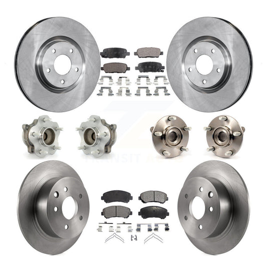 [Avant + Arrière] Kit d'ensemble roulement de roue et moyeu pour 2007-2012 Nissan Sentra SE-R Spec V avec 2.5L KBB-110382