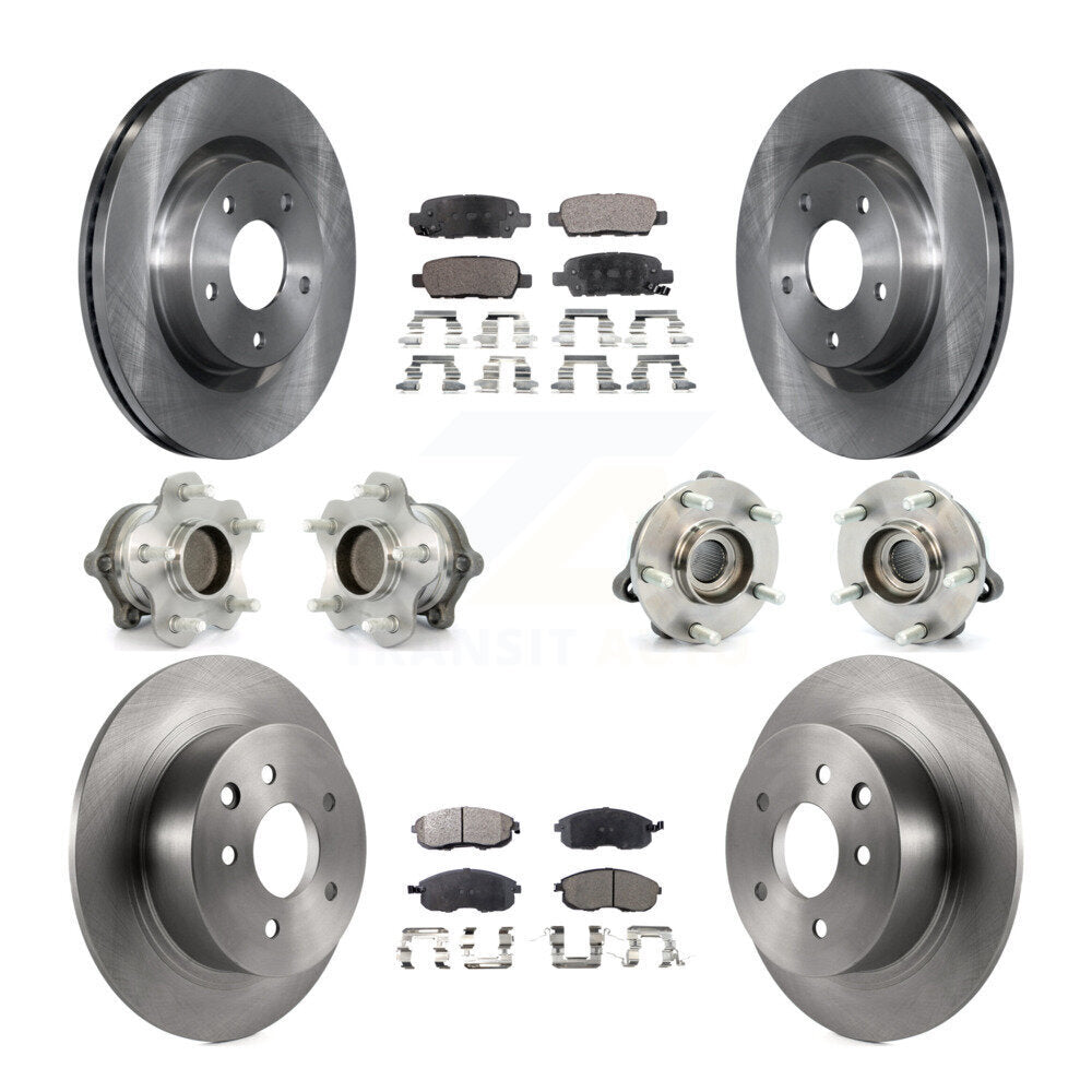 [Avant + Arrière] Kit d'ensemble roulement de roue et moyeu pour Nissan Altima KBB-110385