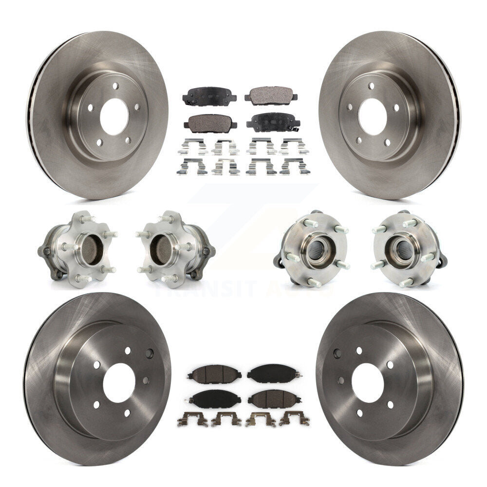 [Avant + Arrière] Kit d'ensemble roulement de roue et moyeu pour Nissan Pathfinder Murano INFINITI QX60 JX35 FWD KBB-110388