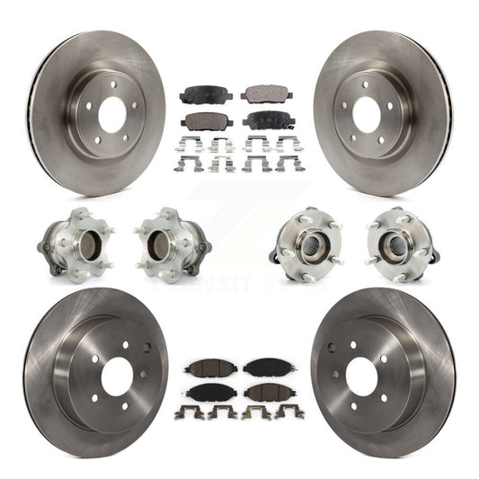 [Avant + Arrière] Kit d'ensemble roulement de roue et moyeu pour Nissan Pathfinder Murano INFINITI QX60 JX35 FWD KBB-110388