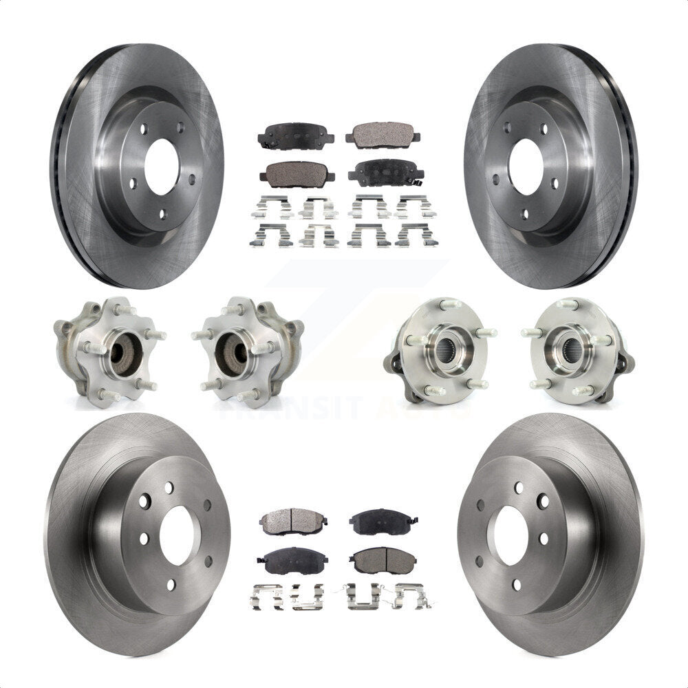 [Avant + Arrière] Kit d'ensemble roulement de roue et moyeu pour 2007 Nissan Altima 2.5L avec Non-ABS KBB-110390 par Transit Auto