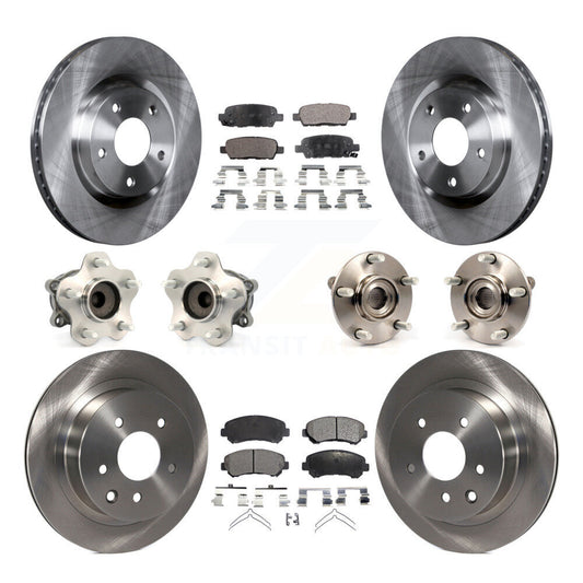 [Avant + Arrière] Kit d'ensemble roulement de roue et moyeu pour Nissan Rogue Select FWD KBB-110391