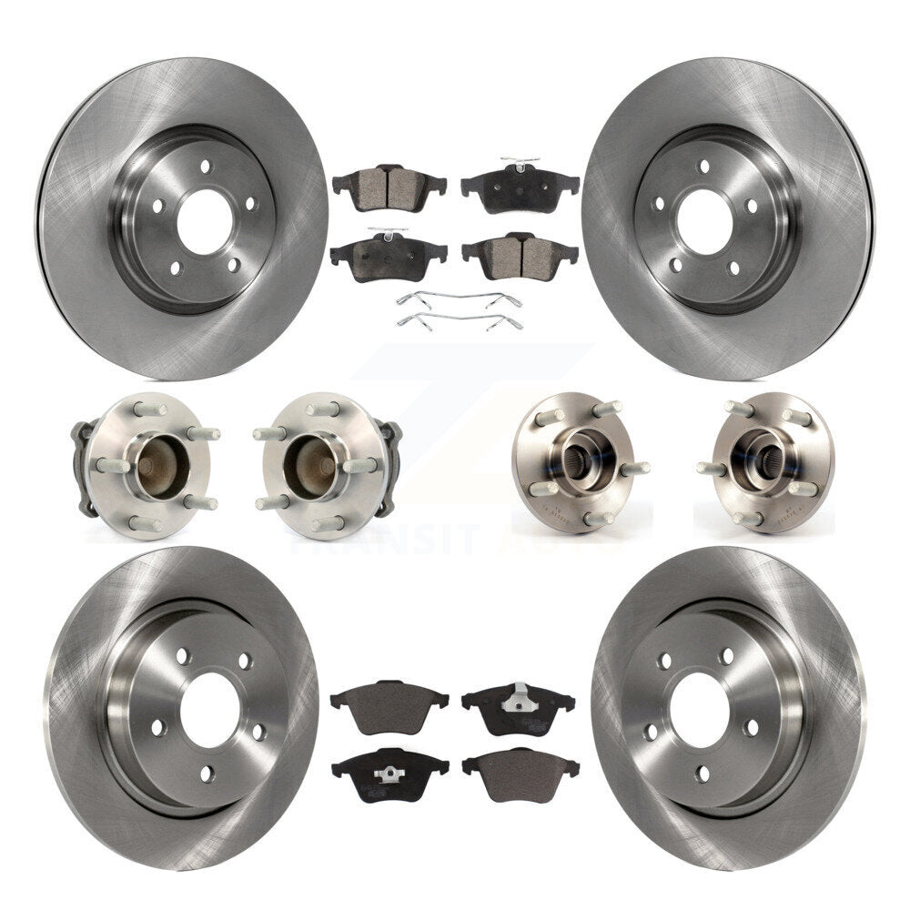 [Avant + Arrière] Kit d'ensemble roulement de roue et moyeu pour Volvo S40 C70 V50 avec 320mm Diameter Rotor KBB-110407