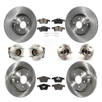 [Avant + Arrière] Kit d'ensemble roulement de roue et moyeu pour Volvo S40 C70 V50 avec 320mm Diameter Rotor KBB-110407
